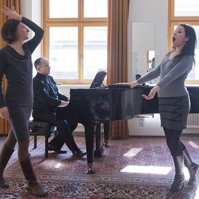 Erasmus-Workshop Improvisation mit Anto Pett (Klavier) und Anne-Liis Poll (Gesang)