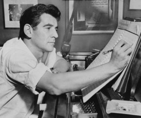 Leonard Bernstein Library of Congress. New York World-Telegram & Sun Collection 1955, Photographer: Al Ravenna